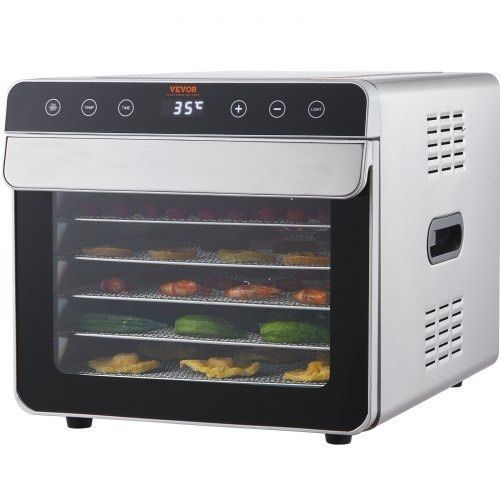 NEW SALE |  6 Trays Food Dehydrator Machine Stainless Steel 700W Jerky Fruit Drying