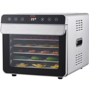 NEW SALE |  6 Trays Food Dehydrator Machine Stainless Steel 700W Jerky Fruit Drying