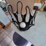 Glass Black Candle Holder Newgrange Living Lustre Iridescent 24cm Image 7