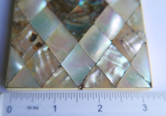 Vintage Mother of Pearl Box, Card Holder French Art Deco