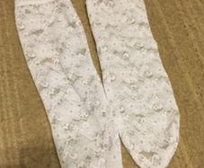 White lace socks