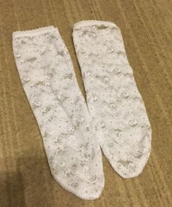White lace socks