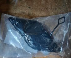 Mercedes Towing eye bumper cover (not painted/black)