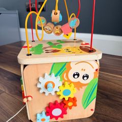 Wooden Activity Cube