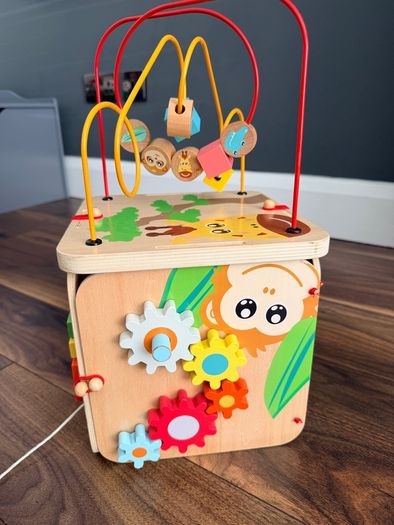 Wooden Activity Cube