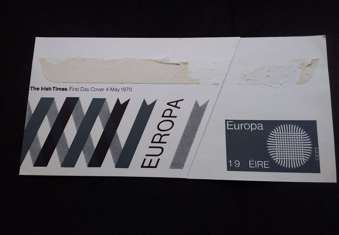 Ireland Stamps : The Irish Times , Europa - First Day Cover , 1970