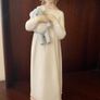 Nadal Valencia Spain Porcelain Girl with Teddy Bear Figurine Image 3