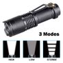 Portable Q5 +COB Mini Work Black 4000LM LED Flashlight Zoom Torch Waterproof Penlight Lighting lantern Camping Lamp Image 4