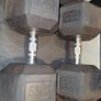 55kg Rubber Hex Dumbells Image 3