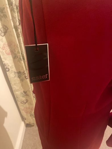 Red dress from the Estelle Collection