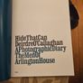 Hide That Can Deirdre O' Callaghan. A Photographic Diary.  The Men Of Arlington House. First Edition Large Volume Hardback In Very Good Condition. Image 2