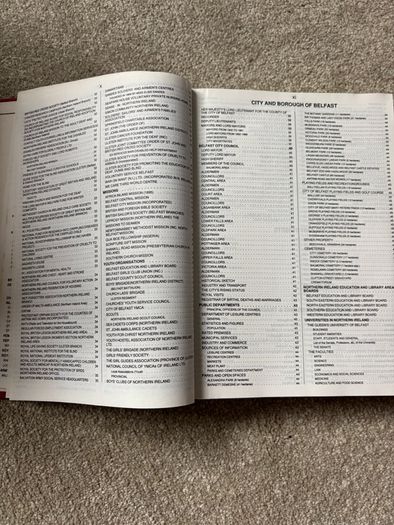 1990 Edition of Belfast and Northern Ireland Directory