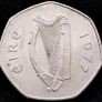 [#405] - Ireland 1977 | Irish 50p | Fifty Pence | KM.24 | High Grade Image 2