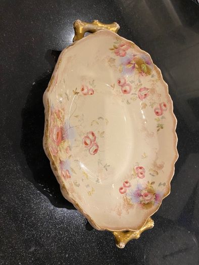 Antique 100 year old  WAA &  Co (adderely) two handled dish