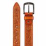 Unisex Genuine Leather Belt Vintage Embossed Design with Antique Buckle Casual & Formal Waist Belt Image 6