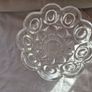 A vintage pressed glass footed bowl. Image 2