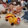 Vintage beanie babies soft toy bundle x 13  plush plushies 1990's  bear cat horse sheep giraffe elephant goose Image 3