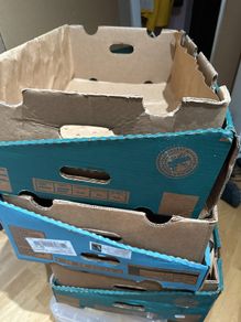 Sturdy Cardboard Boxes with Lids for Storage or Moving