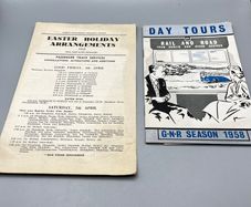 Great Northern Railway Ireland Easter holidays Timetable 1958 +Day Tour Brochure