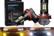 2Pcs 3000k 6000k H8 H11 Led Bulb HB4 Led HB3 9006 9005 SMD Lights 1200LM 6000K 12V White Yellow Driving Running Car Lamp Auto Light Bulbs