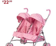 Children's twin pram