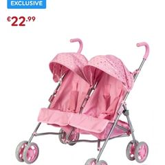 Children's twin pram