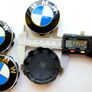 Set of 4 brand new 56mm BMW Classic BLUE / WHITE alloy wheel caps 56 Image 8
