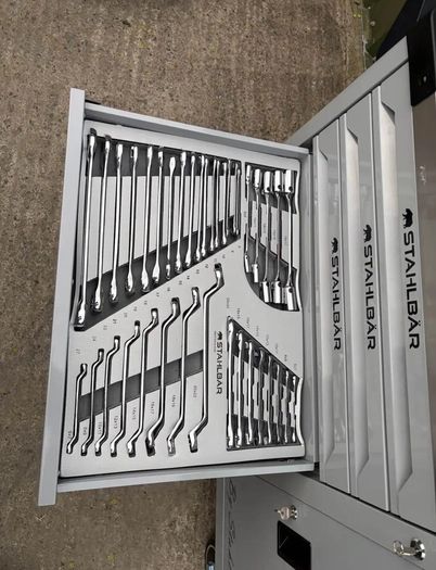 41" 7 Drawer Tool Box - Fully Loaded With Tools + Side Cabinet