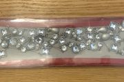 M&amp;S Metal Xmas Garland with Glass Gemstones