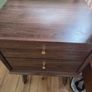 2 Walnut Bedside table lockers Image 6