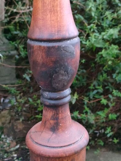 3 Foot 19th Century Mahogany Candle Stick