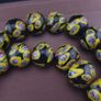 Antique Murano Style Millefiori Glass Beads Necklace 22 inches Strands Image 9