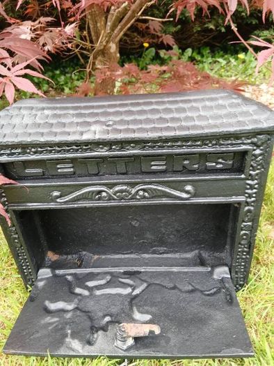 Antique Cast Iron Post Box