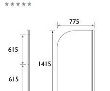 Heritage shower screen - brand new