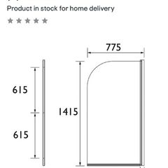 Heritage shower screen - brand new