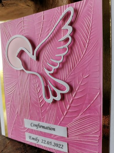 Handmade card - Confirmation.