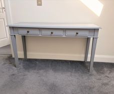 Grey console table
