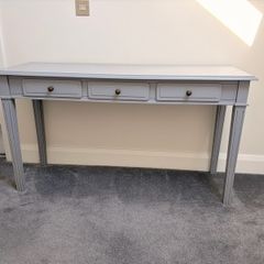 Grey console table