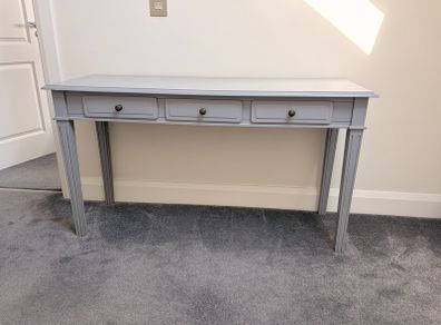 Grey console table