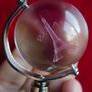 3d Laser Engraved Crystal Sphere with a Sandblasted Image 6