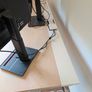 IKEA MITTZON Electric Sit/Stand Desk (160 x 80 cm) - Birch Veneer  White Dual-Mo Image 5