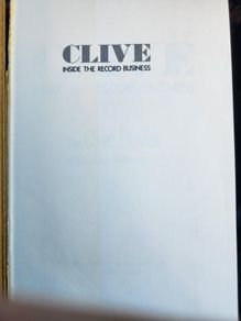 Clive Inside The Record Business. By Clive  Davis With James Willwerth. First Edition Hardback With Dustjacket.  Book In Good Condition Jacket Shabby.  See Photos For Same.