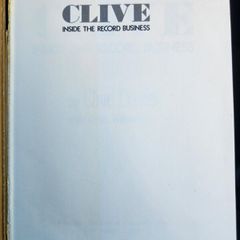 Clive Inside The Record Business. By Clive  Davis With James Willwerth. First Edition Hardback With Dustjacket.  Book In Good Condition Jacket Shabby.  See Photos For Same.