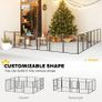 12 Panels Heavy Duty Dog Playpen with Doors, for Medium Dogs, 80cm High, Black Image 5