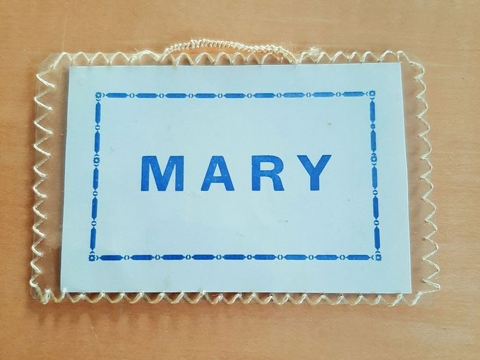 'Mary' prayer card