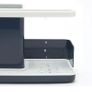 Sink Tidy/Caddy Kitchen Sink Organiser Removable Drip Tray  Non-Slip Grey & White Image 4