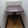 Wooden Table with Cast Iron Base Image 2