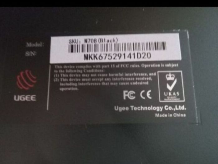 New Ugee m708 graphics tablet