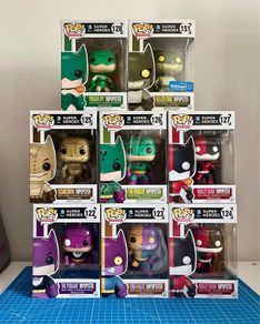 ImPopsters Set - Batman, Batgirl, Harley, Riddler - DC - Funko Pop
