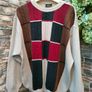Vintage 90s Baffo Italian Sweater 90s batwing sleeves  Amazing quality  Size large but would fit as oversized medium Image 2